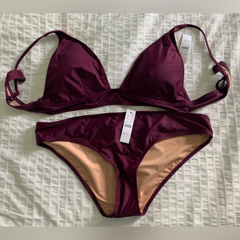 NWT J Crew bikini set in Iris XL